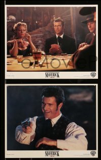 1x065 MAVERICK 8 8x10 mini LCs '94 cool portraits of Mel Gibson & Jodie Foster!