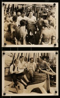 1x822 MUTINY ON THE BOUNTY 4 8x10 stills '35 Clark Gable, Laughton, ship as a model & at sea!