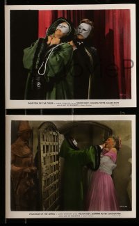 1x164 PHANTOM OF THE OPERA 3 color 8x10 stills R48 Claude Rains, Eddy, Foster, Universal horror!