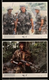 1x072 PLATOON 8 8x10 mini LCs '86 Oliver Stone, Tom Berenger, Willem Dafoe, Sheen, Vietnam War!
