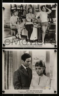 1x537 SOFT SKIN ON BLACK SILK 8 8x10 stills '63 Radley Metzger, cool images, a sexual romance!