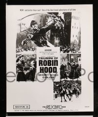 1x606 TRIUMPH OF ROBIN HOOD 7 8x10 stills '64 Don Burnett, Gia Scala, directed by Umberto Lenzi!