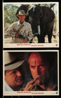 1x091 WHITE HUNTER, BLACK HEART 8 8x10 mini LCs '90 Clint Eastwood as director John Huston, Africa!