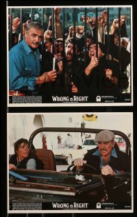 1x096 WRONG IS RIGHT 8 8x10 mini LCs '82 TV reporter Sean Connery, Robert Conrad, Katharine Ross!