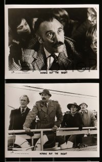 1x525 NOTHING BUT THE NIGHT 8 English FOH LCs '73 great images of Christopher Lee, Peter Cushing!