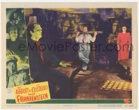 1y060 ABBOTT & COSTELLO MEET FRANKENSTEIN LC #7 '48 great image of Glenn Strange w/ Lou captured!