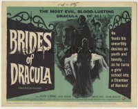 1y182 BRIDES OF DRACULA TC '60 Hammer vampires, he feeds his unearthly desires on youth & beauty!