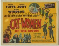 1y090 CAT-WOMEN OF THE MOON TC '53 campy cult classic, see the lost city of love-starved women!