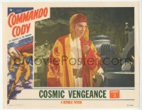 1y077 COMMANDO CODY chapter 3 LC '53 great c/u of old guy in wacky costume, Cosmic Vengeance!