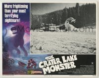 1y249 CRATER LAKE MONSTER LC #5 '77 special effects image of the dinosaur with man in its mouth!