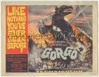 1y197 GORGO TC '61 great artwork of giant monster terrorizing city by Joseph Smith!