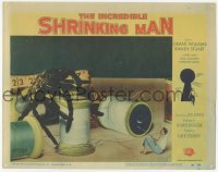 1y142 INCREDIBLE SHRINKING MAN LC #6 '57 special fx image of tiny man battling giant tarantula!