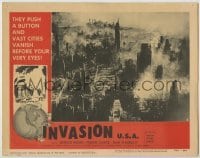 1y075 INVASION U.S.A. LC #4 R56 they push a button & vast cities vanish before your very eyes!