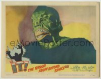 1y159 IT! THE TERROR FROM BEYOND SPACE LC #4 '58 best close up of the wacky monster showing teeth!