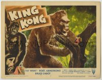 1y008 KING KONG LC #7 R56 special effects image of the giant ape by Fay Wray in tree, rare!