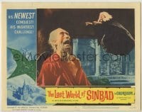 1y207 LOST WORLD OF SINBAD LC #6 '65 Toho, wild image of old man scared by witch flying over him!