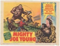 1y063 MIGHTY JOE YOUNG LC #6 '49 first Ray Harryhausen, Widhoff art of ape vs cowboys!