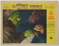 1y124 MOLE PEOPLE LC #5 '56 great close up of wacky monster choking Nestor Paiva in cave!