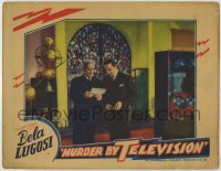 1y023 MURDER BY TELEVISION LC '35 great image of Bela Lugosi & Mailes in laboratory, ultra rare!