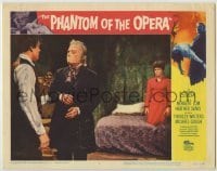 1y204 PHANTOM OF THE OPERA LC #1 '62 Herbert Lom wearing mask + Heather Sears kneeling on bed!