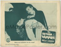 1y048 RETURN OF THE VAMPIRE LC R48 best image of Bela Lugosi as Dracula with beautiful victim!