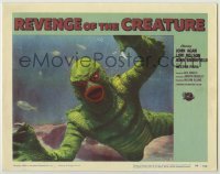 1y095 REVENGE OF THE CREATURE LC #8 '55 best incredible super close up of the monster underwater!