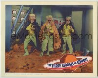 1y205 THREE STOOGES IN ORBIT LC '62 great c/u of three Martian aliens in wacky outfits with capes!