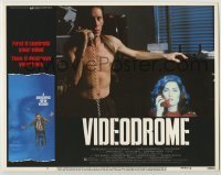 1y251 VIDEODROME LC #5 '83 David Cronenberg, James Woods talks to Debbie Harry on TV by phone!