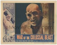 1y155 WAR OF THE COLOSSAL BEAST LC #8 '58 best super close up of the towering terror from Hell!