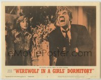 1y190 WEREWOLF IN A GIRLS' DORMITORY LC #6 '63 beautiful girl watches monster begin his rampage!