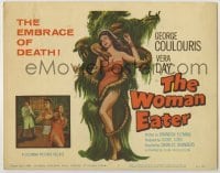 1y127 WOMAN EATER TC '59 art of wacky tree monster eating only the most beautiful victims!