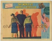 1y220 WORLD OF ABBOTT & COSTELLO LC #6 '65 Bud & Lou w/ Glenn Strange as the Frankenstein monster!