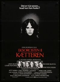 1z113 EXORCIST II: THE HERETIC Danish '77 Linda Blair, John Boorman's sequel to Friedkin's movie!