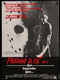 1z118 FRIDAY THE 13th PART V Danish '85 A New Beginning, cool completely different image!