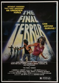 1z415 FINAL TERROR 1sh '83 without knowing they have awakened an unknown force, can anyone survive!