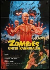 1z357 DOCTOR BUTCHER M.D. German '81 Marino Girolami's Zombi Holocaust, wild different horror art!