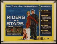 1z026 RIDERS TO THE STARS style A 1/2sh '54 Lundigan through space on man's greatest adventure!