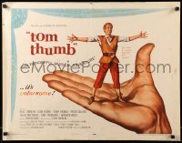1z028 TOM THUMB style A 1/2sh '58 George Pal, great art of tiny Russ Tamblyn by Reynold Brown!