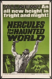 1z431 HERCULES IN THE HAUNTED WORLD 1sh '64 Mario Bava, an all new height in fright & might!