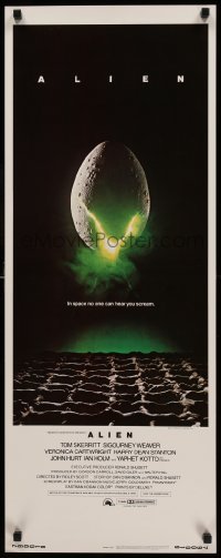 1z036 ALIEN insert '79 Ridley Scott outer space sci-fi monster classic, cool egg image!