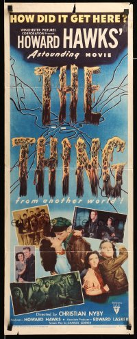 1z034 THING insert '51 Howard Hawks' astounding movie, how did it get here from another world!