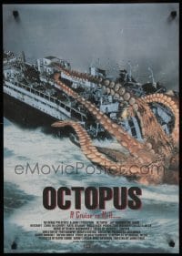1z229 OCTOPUS 2-sided Japanese '00 giant sea monster attacking cruise ship, Battle Movie Festival!