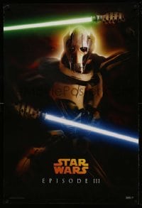 1z318 REVENGE OF THE SITH teaser DS 1sh '05 Star Wars Episode III, George Lucas, General Grievous!