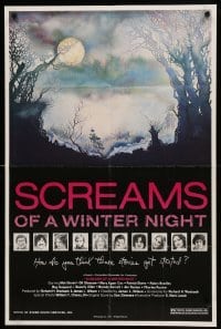 1z477 SCREAMS OF A WINTER NIGHT 25x38 1sh '79 how do you think those stories get started, cool art!