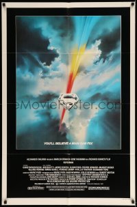 1z482 SUPERMAN 1sh '78 D.C. comic book hero Christopher Reeve, cool Bob Peak logo art!