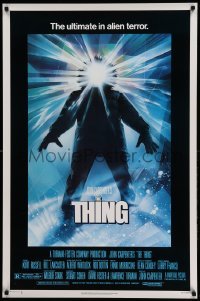 1z326 THING 1sh '82 John Carpenter classic sci-fi horror, Drew Struzan, regular credit design!