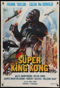 1z068 APE Turkish '79 different art of huge primate wreaking havoc, Super King Kong!