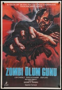 1z072 DAY OF THE DEAD Turkish '88 George Romero Night of the Living Dead zombie sequel, different!