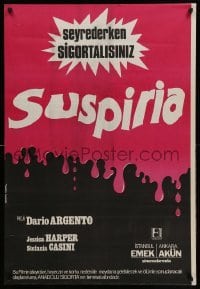 1z098 SUSPIRIA Turkish '77 classic Dario Argento horror, cool different Ozcan Dizier blood art!
