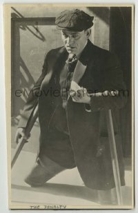 2a039 PENALTY 4.25x7.25 still '20 close portrait of Lon Chaney Sr. appearing legless without fx!